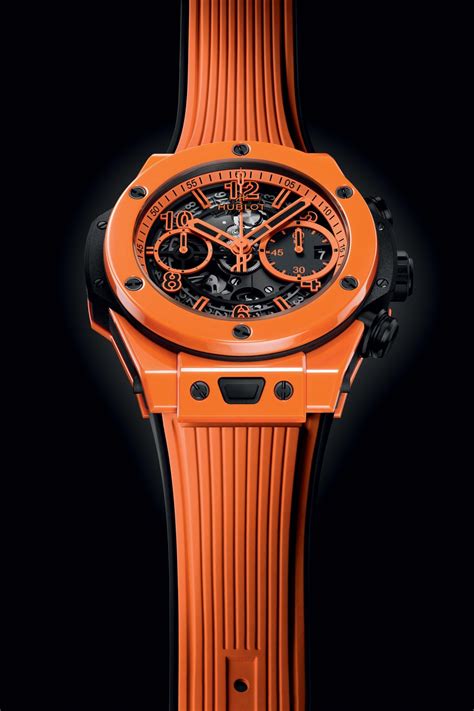 hublot schwarz orange|hublot unico orange ceramic.